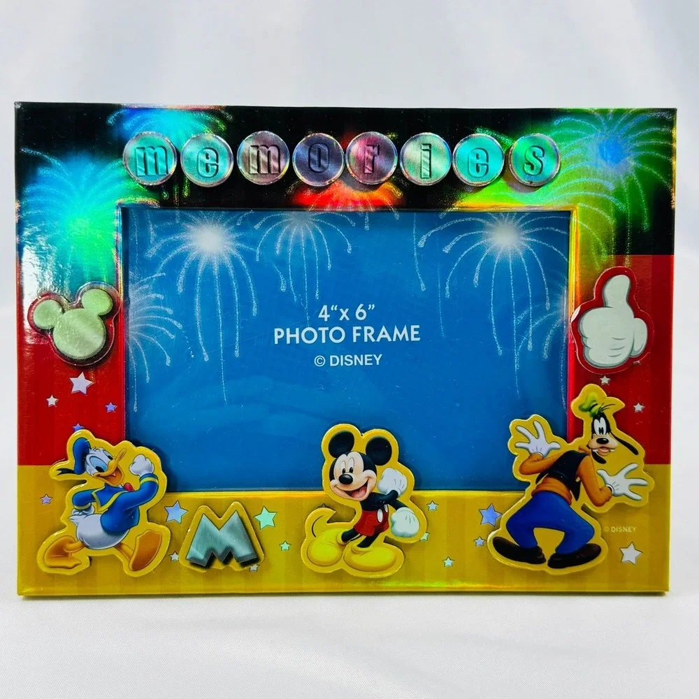 Disney Mickey Mouse Friends Memories 4x6 Photo Frame Holographic Kidcore CUTE